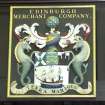 Interior. Detail of Edinburgh Merchant Company heraldic panel