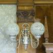 Interior. Drawing room. Detail of  light fitting