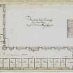 Digital copy of page 10: Ink sketch of Plan of second storey of Trinity College Hospital.
Insc. "Trinity College Hospital, Edinburgh. Plan of Second Storey - Friday 6th November 1840. J.Sime"
'MEMORABILIA, JOn. SIME  EDINr.  1840'