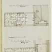 Digital copy of page 11: Ink sketches of Attic and Third Storey Plans of Trinity College Hospital
Insc. "Attick Storey of Trinity College Hospital; Third Storey of Trinity College Hospital. 20th May 1845"
'MEMORABILIA, JOn. SIME  EDINr.  1840'