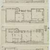 Digital copy of page 13: Plans of Second, Third, Fourth and Garret Floors of Robert Gourlay's house, 1839.
'MEMORABILIA, JOn. SIME  EDINr.  1840'