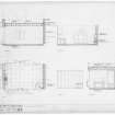 Plan and elevations of Cappers' Room in the ruins of old cathedral.