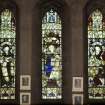 Interior. N Transept View of stained glass windows by C e Kempe c.1898