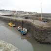 E Harbour sea wall. View from SW