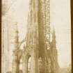 Calotype of the Scott Monument under construction.