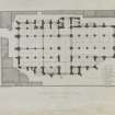 Digital copy of page 2:  Ground Plan of St Giles's Church. Previous to 1829. Engraving published by Hugh Paton, Adam Square, Edinburgh.
'MEMORABILIA, JOn. SIME  EDINr.  1840'