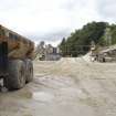 General view looking S. From left to right: 30 ton truck, conveyors 1 and 2, toweras 1 amd 2 and the Eagle screw plant.