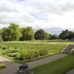 Terraced gardens, view from N