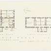 Laphroaig House Ground Floor and First Floor Plans proposed alterations.