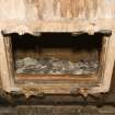 Interior. Tanyard. Preparation of hides prior to tanning. View of Washing Drum No. 8 where dirt-soaked and limed skins are washed prior to Fleshing.