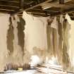 Interior. Main Building, 4th Floor/top flat. Goat skins hanging from tenter hooks.