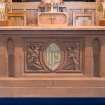 Interior. Detail of communion table