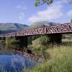 View of Awe Viaduct, Dalmally, from south. This bridge carries the Crianlarich-Oban line of the former Caledonian Rly over the River Orchy at the NE corner of Loch Awe.