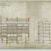 Caledonian Railway Company, Princes Street Station Hotel.
Digital image of No 12A Section CC and Section BB.