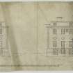 Additions and alterations for R F McEwen.
West and east elevations of centre block.