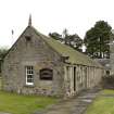 View of chapel block from E