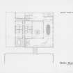 Plan of second floor of mews conversion.