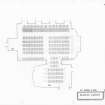 Plan of conference room seating layout.