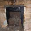 Interior. Detail of kitchen fireplace