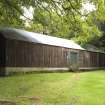 View of wooden shed