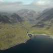 General oblique aerial view looking towards the Cuillins with Blabheinn to the right, taken from the S.