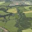 Oblique aerial view centred on the canal with Carnbroe in the background, taken from the E.