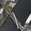 Oblique aerial view centred on the bridge, taken from the E.