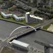 Oblique aerial view centred on the bridge, taken from the NNE.