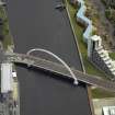 Oblique aerial view centred on the bridge, taken from the W.