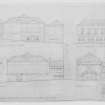 Proposed alterations. Elevations and Sections.