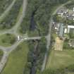 Oblique aerial view centred on the bridge, taken from the E.