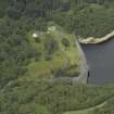 Oblique aerial view centred on the dam, taken from the SE.