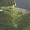 Oblique aerial view centred on the dam, taken from the S.