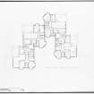 First and second floor plans of embassy and family apartments.