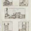 Ink sketches of St Andrews Cathedral and St Leonard's School.
'MEMORABILIA, JOn. SIME  EDINr.  1840'