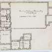 Sketch plan of Pittenweem Priory
'MEMORABILIA, JOn. SIME  EDINr.  1840'