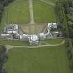 Oblique aerial view centred on the house, taken from the WSW.