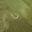 Oblique aerial view centred on the remains of the fort, taken from the SSW.