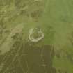 Oblique aerial view centred on the remains of the fort, taken from the S.