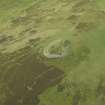 Oblique aerial view centred on the remains of the fort, taken from the SE.
