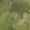 Oblique aerial view centred on the remains of the fort, taken from the N.