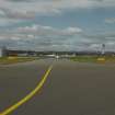 General view of Taxi runway at General Avaition looking towards the new control tower, taken from the ENE.