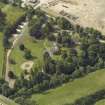 Oblique aerial view centred on the hotel, taken from the NNE.