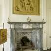 Interior. N drawing room, detail of fireplace