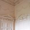 Interior. Pink drawing room, detail of plasterwork