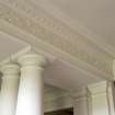 Interior. Billiard room, detail of plasterwork