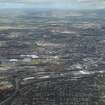 General oblique aerial view of Glasgow centred on the Science Centre, taken from the SSW.