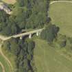 Oblique aerial view centred on the viaduct and bridge, taken from the SE.