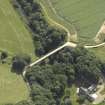 Oblique aerial view centred on the viaduct, taken from the N.