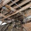 Interior. First floor. Roof space, note hopper above grinding stones and sack hoist mechanism